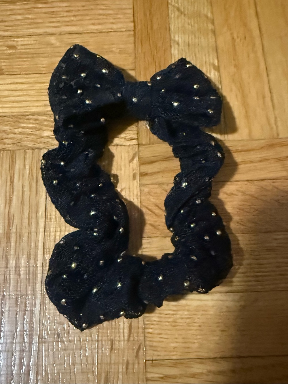Black and gold tiny beads ponytail
